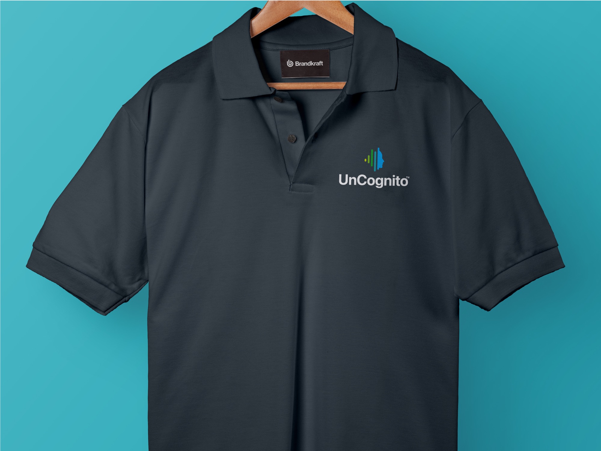 Polo shirt embroidered with the UnCognito mark